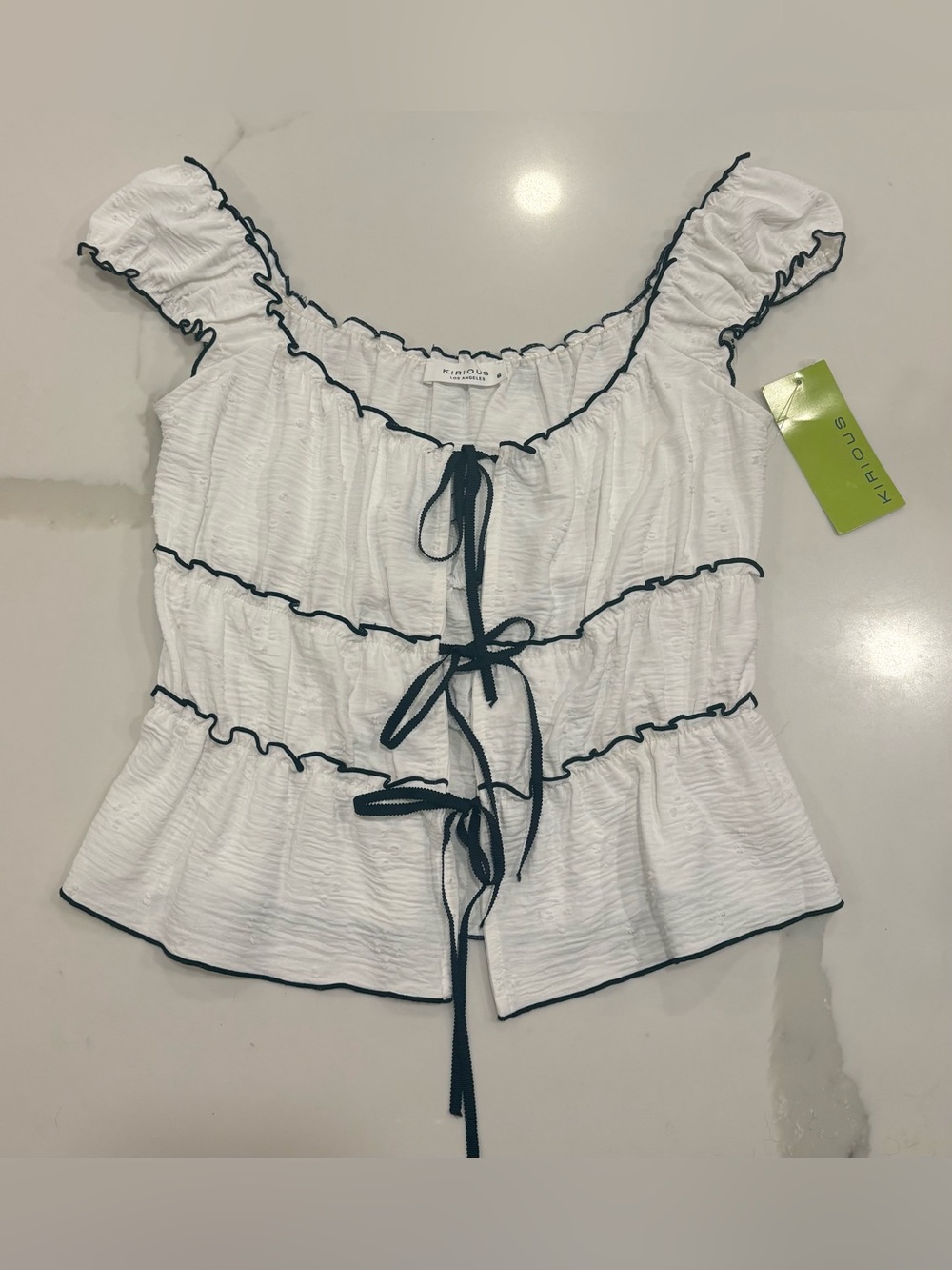 Kirious Tie-Front Top